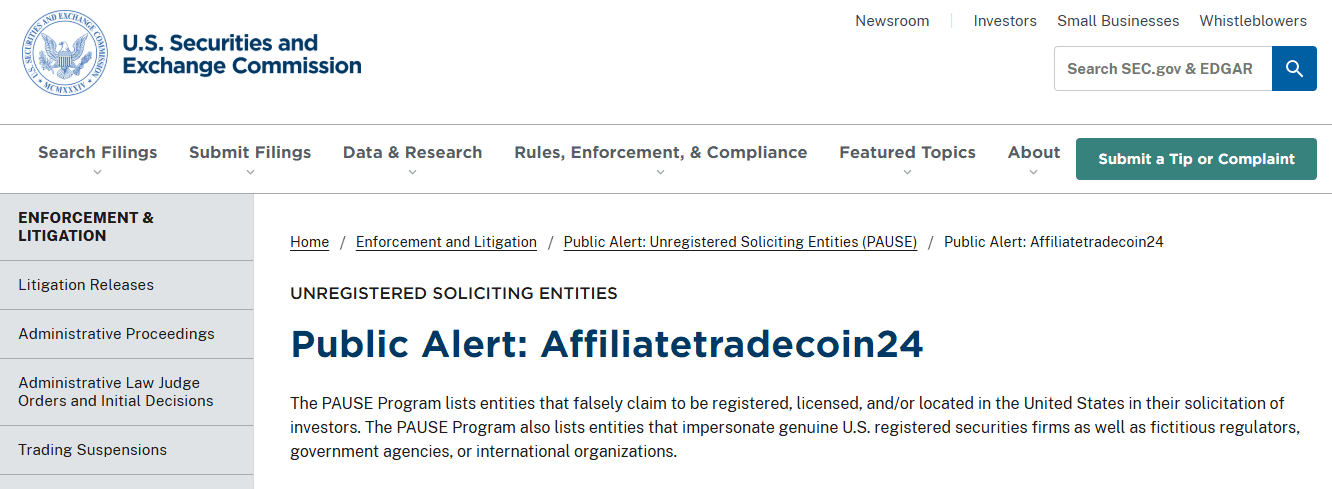 Affiliatetradecoin24 Review: What You Need To Know About Affiliatetradecoin24